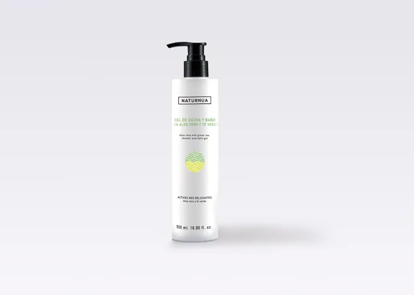 GEL DE DUCHA Y BAÑO ALOE VERA Y TÉ VERDE - 500 ml.